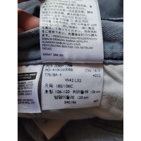 EUC Levi's 501 Button Fly Jeans White Oak Cone Denim Blue Straight Leg 42x28 - Picture 8 of 9